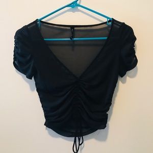 Urban Outfitters Mesh Crop Top